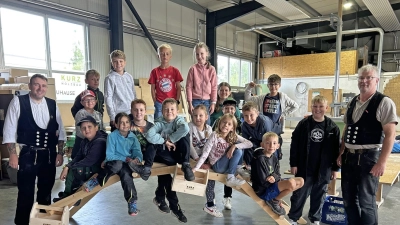 Ferienprogramm bei der Richard Kurz GmbH. (Bild: Vanessa Schmidt)